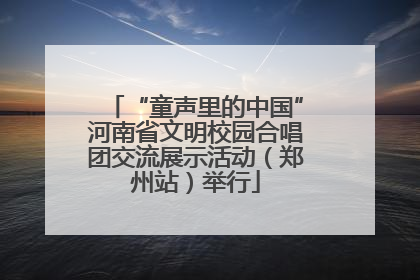 “童声里的中国”河南省文明校园合唱团交流展示活动（郑州站）举行