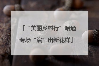 “美丽乡村行”昭通专场“演”出新花样
