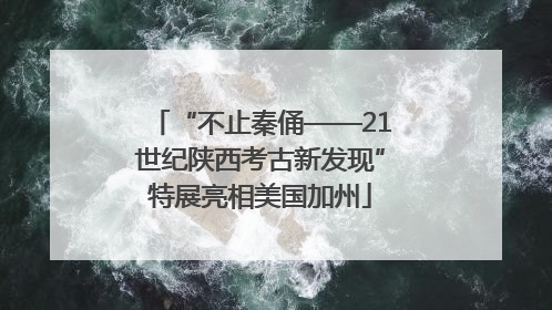 “不止秦俑——21世纪陕西考古新发现”特展亮相美国加州