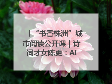 “书香株洲”城市阅读公开课｜诗词才女陈更：AI使读书更重要