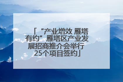 “产业增效 雁塔有约”雁塔区产业发展招商推介会举行 25个项目签约