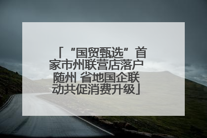 “国贸甄选”首家市州联营店落户随州 省地国企联动共促消费升级