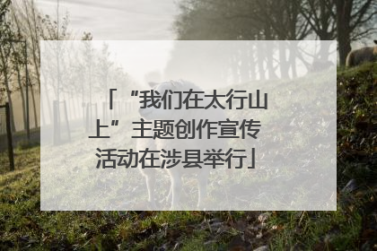 “我们在太行山上”主题创作宣传活动在涉县举行