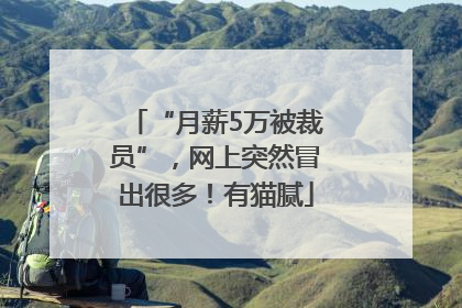 “月薪5万被裁员”，网上突然冒出很多！有猫腻