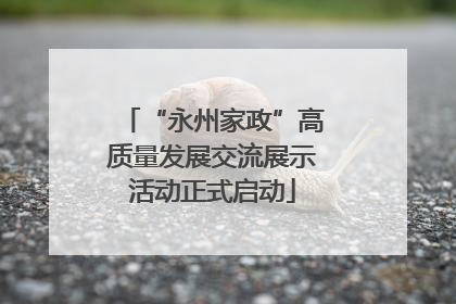 “永州家政”高质量发展交流展示活动正式启动