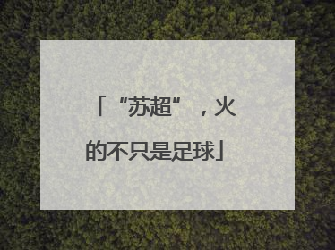 “苏超”，火的不只是足球