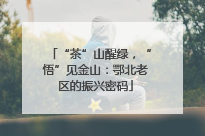 “茶”山醒绿，“悟”见金山：鄂北老区的振兴密码