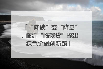“降碳”变“降息”，临沂“临碳贷”探出绿色金融创新路