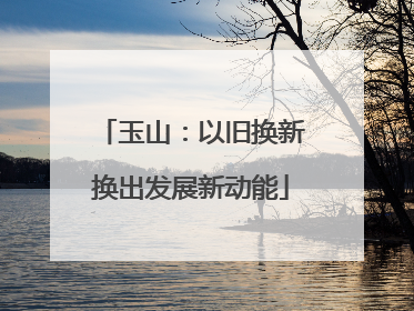 玉山：以旧换新换出发展新动能
