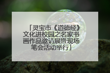 灵宝市《道德经》文化进校园之名家书画作品邀请展暨现场笔会活动举行