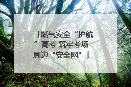 燃气安全“护航”高考 筑牢考场周边“安全网”