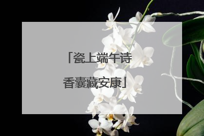 瓷上端午诗 香囊藏安康