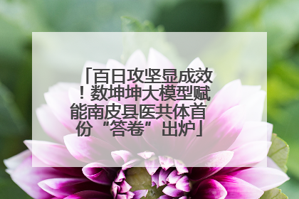 百日攻坚显成效！数坤坤大模型赋能南皮县医共体首份“答卷”出炉