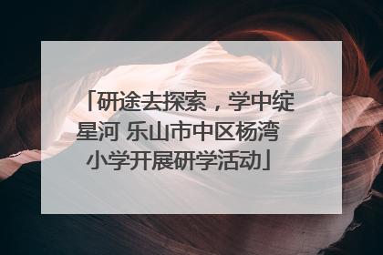 研途去探索，学中绽星河 乐山市中区杨湾小学开展研学活动