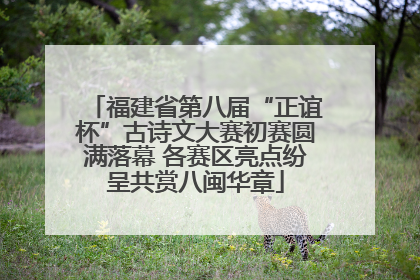 福建省第八届“正谊杯”古诗文大赛初赛圆满落幕 各赛区亮点纷呈共赏八闽华章