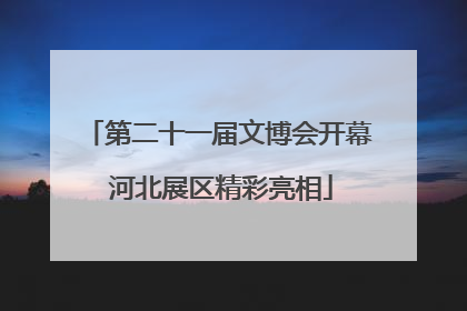 第二十一届文博会开幕 河北展区精彩亮相