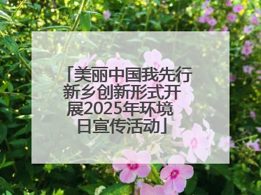 美丽中国我先行 新乡创新形式开展2025年环境日宣传活动