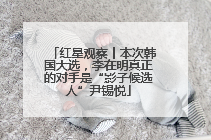 红星观察丨本次韩国大选，李在明真正的对手是“影子候选人”尹锡悦