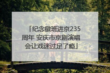纪念徽班进京235周年 安庆市京剧演唱会让戏迷过足了瘾