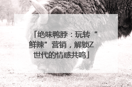 绝味鸭脖：玩转“鲜辣”营销，解锁Z世代的情感共鸣