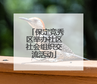 保定竞秀区举办社区社会组织交流活动