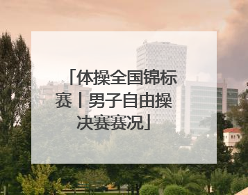 体操全国锦标赛丨男子自由操决赛赛况