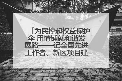 为民撑起权益保护伞 用情铺就和谐发展路——记全国先进工作者、新区项目建设中心干部卢小勇
