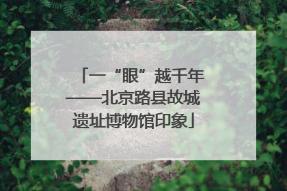一“眼”越千年——北京路县故城遗址博物馆印象