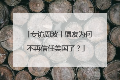 专访周波丨盟友为何不再信任美国了？