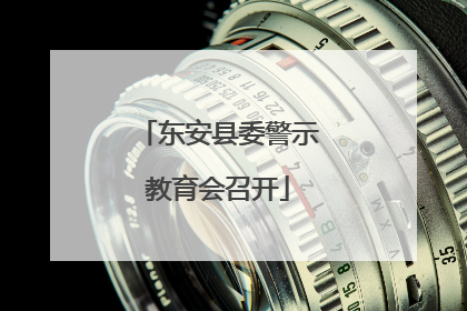 东安县委警示教育会召开