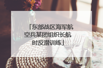 东部战区海军航空兵某团组织长航时反潜训练
