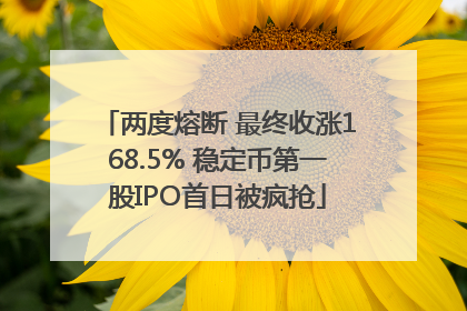 两度熔断 最终收涨168.5% 稳定币第一股IPO首日被疯抢