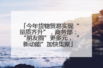 今年货物贸易实现“量质齐升”，商务部：“朋友圈”更多元，“新动能”加快集聚