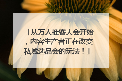 从万人推客大会开始，内容生产者正在改变私域选品会的玩法！