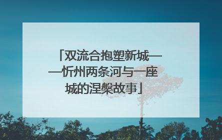 双流合抱塑新城——忻州两条河与一座城的涅槃故事