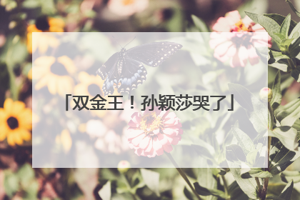 双金王！孙颖莎哭了