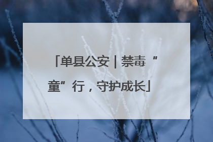 单县公安｜禁毒“童”行，守护成长