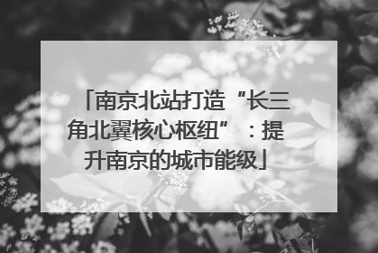 南京北站打造“长三角北翼核心枢纽”：提升南京的城市能级