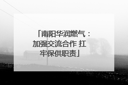 南阳华润燃气：加强交流合作 扛牢保供职责