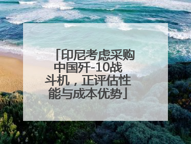 印尼考虑采购中国歼-10战斗机，正评估性能与成本优势