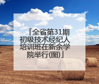 全省第31期初级技术经纪人培训班在新余学院举行(图)