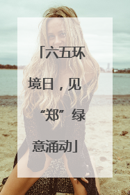 六五环境日，见“郑”绿意涌动