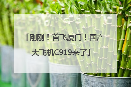 刚刚！首飞厦门！国产大飞机C919来了