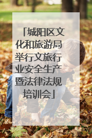 城阳区文化和旅游局举行文旅行业安全生产暨法律法规培训会