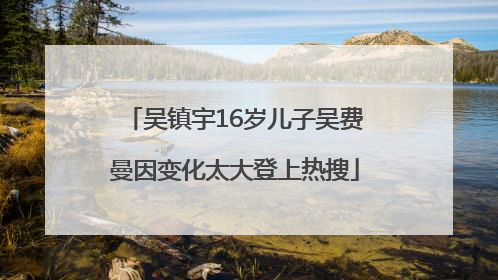 吴镇宇16岁儿子吴费曼因变化太大登上热搜