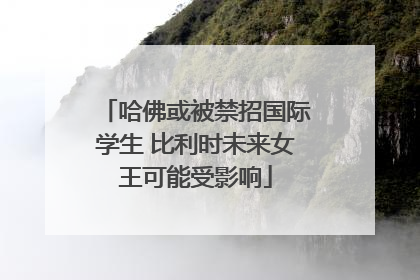 哈佛或被禁招国际学生 比利时未来女王可能受影响