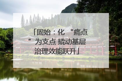 固始：化 “痛点”为支点 撬动基层治理效能跃升