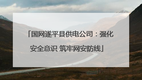 国网遂平县供电公司：强化安全意识 筑牢网安防线