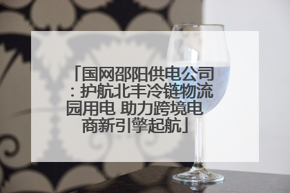 国网邵阳供电公司：护航北丰冷链物流园用电 助力跨境电商新引擎起航