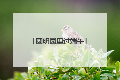 圆明园里过端午